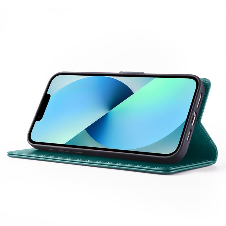 For iPhone 13 mini Forwenw F6 Series RFID Leather Phone Case(Green)
