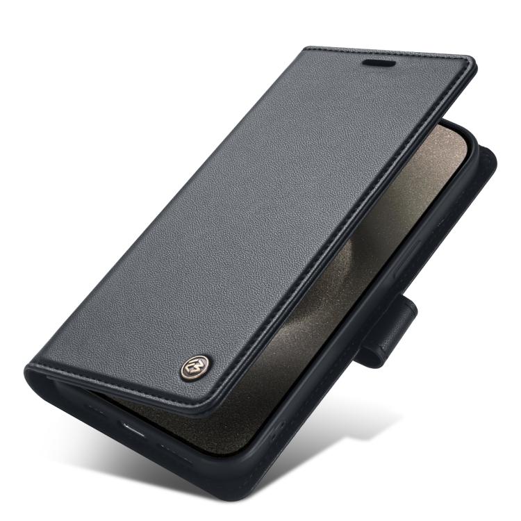 For iPhone 12 Pro Max Forwenw F6 Series RFID Leather Phone Case(Black)