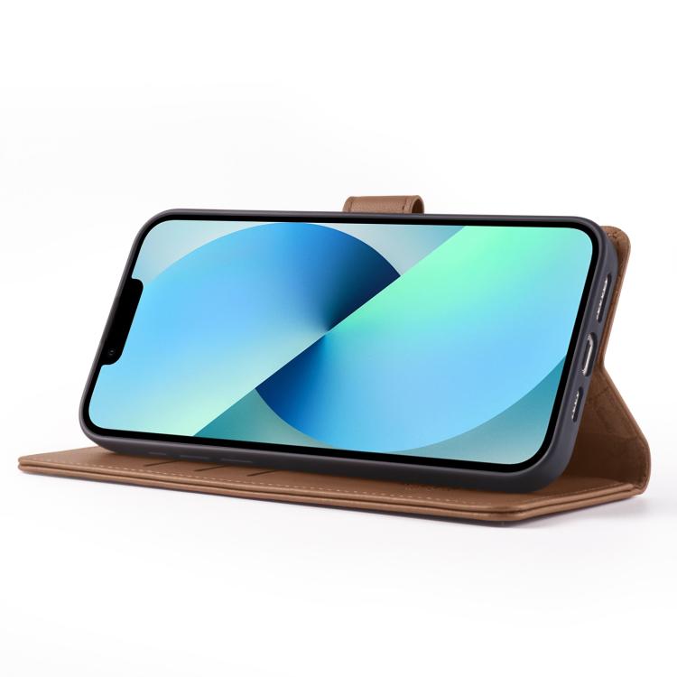 For iPhone 12 mini Forwenw F6 Series RFID Leather Phone Case(Brown)