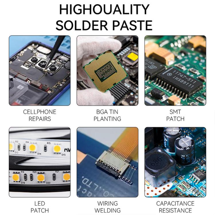 LUOWEI LW-SP1 50g PCB Repair Lead-free Solder Paste, Model:158 Degrees