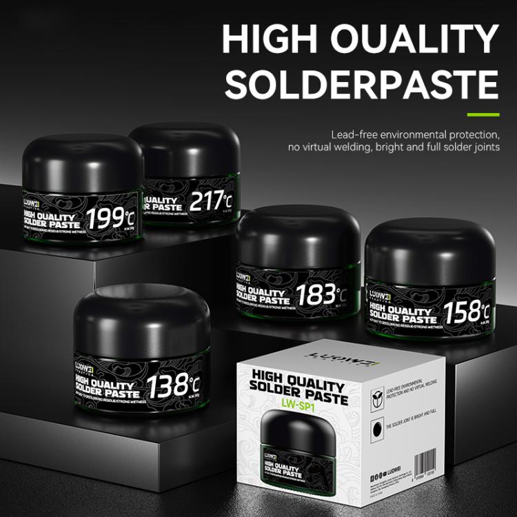 LUOWEI LW-SP1 50g PCB Repair Lead-free Solder Paste, Model:138 Degrees