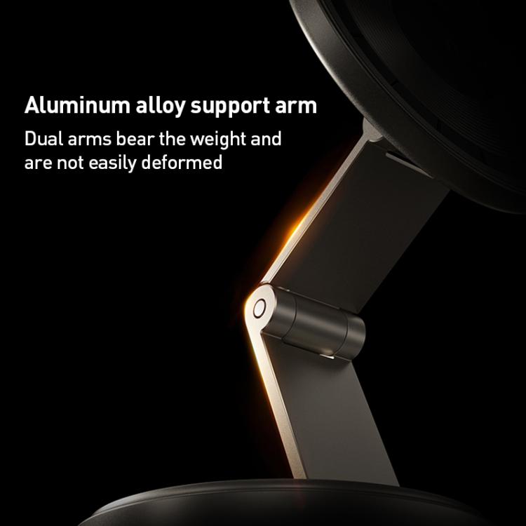 MOMAX CM30 Pac Mount Universal Transparent Magnetic Rotating Car Holder(Dark Grey)