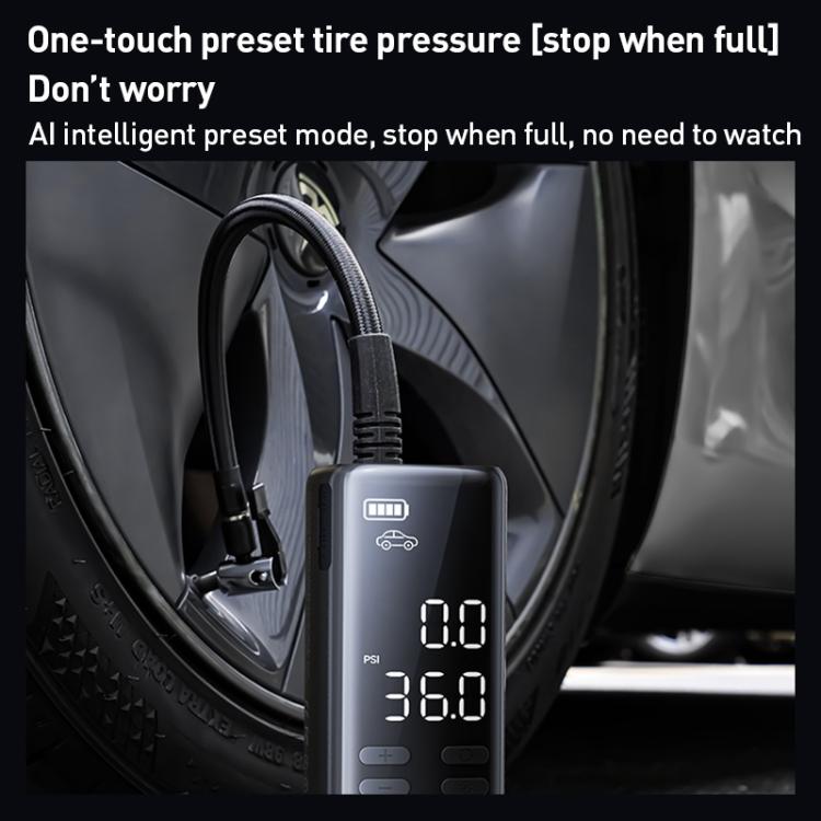 MOMAX CR16D 1-Move Support Car Digital Display Portable Smart Electric Wireless Air Pump(Black)