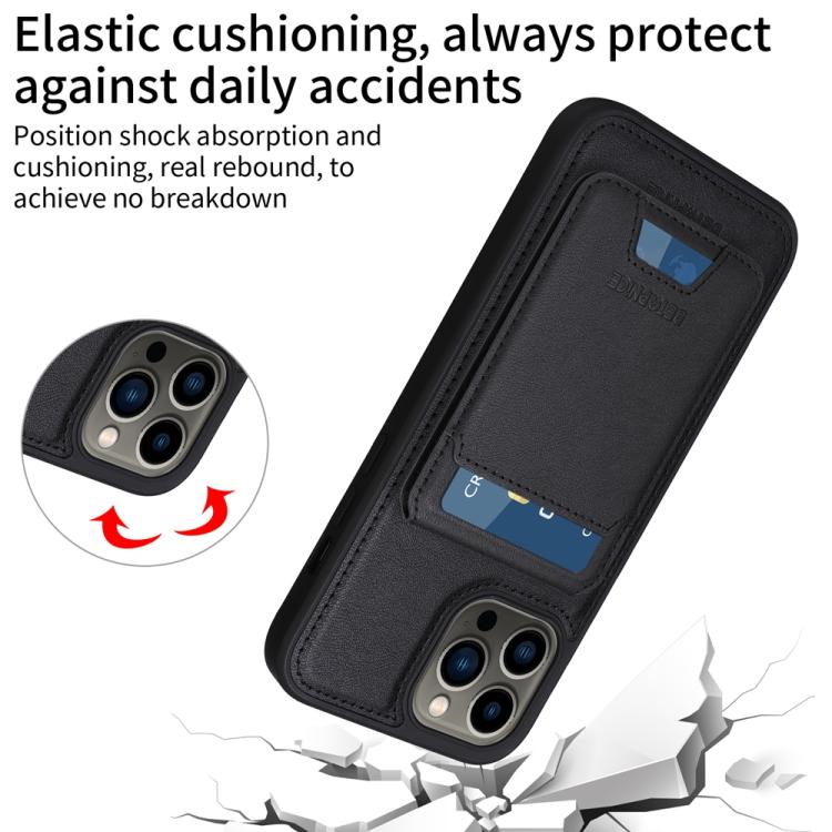 For iPhone 13 Pro Max BETOPNICE Vertical Flip Detachable MagSafe Wallet Phone Case(Black)