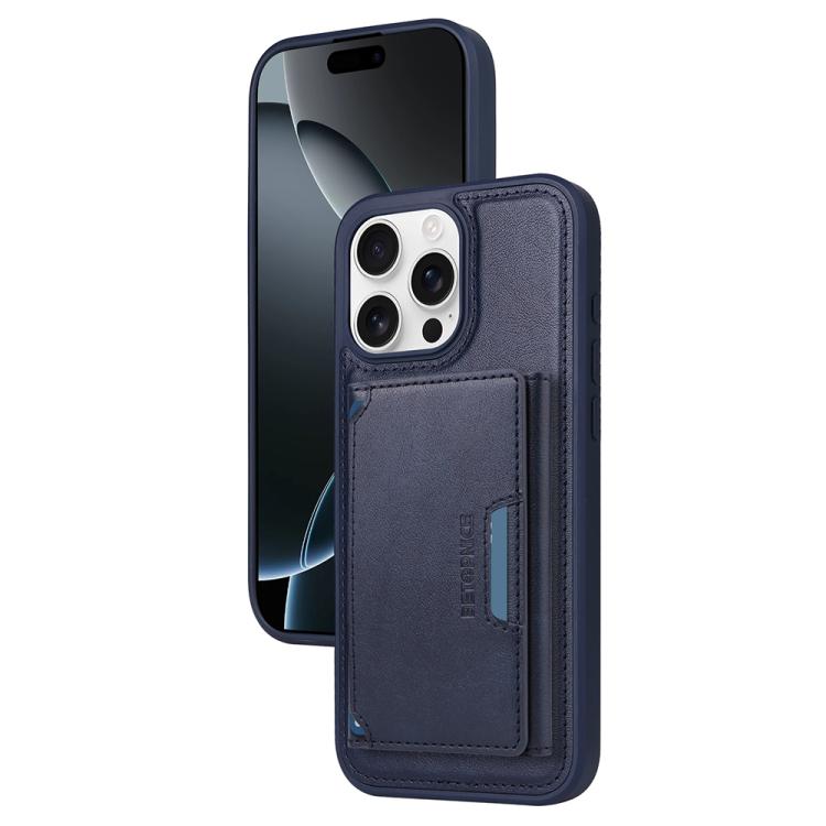 For iPhone 16 Pro Max BETOPNICE Horizontal Flip Detachable MagSafe Wallet Phone Case(Blue)