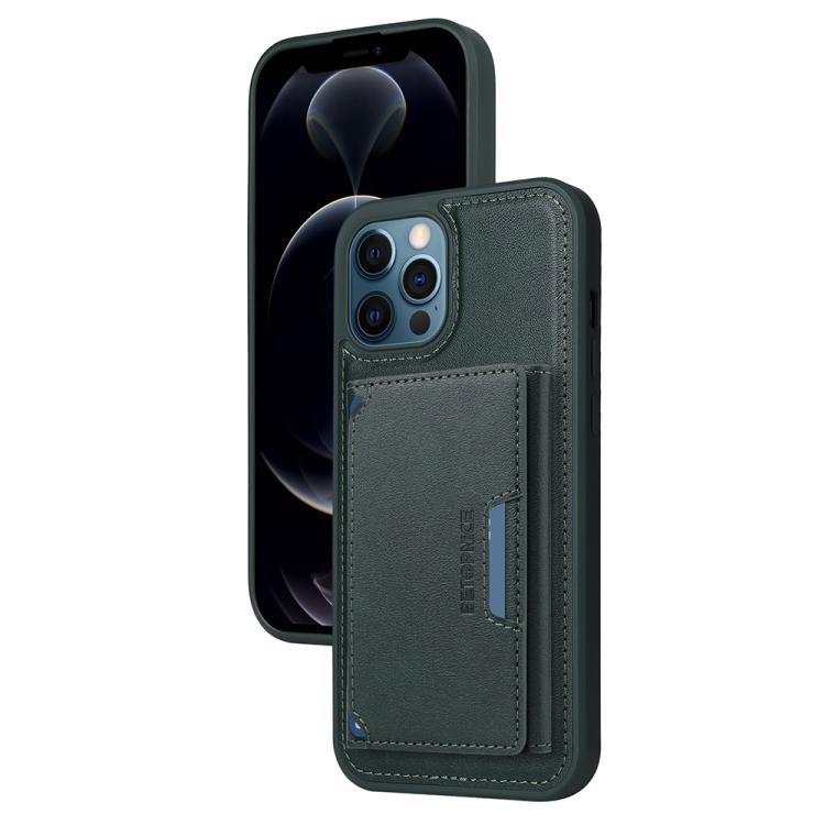 For iPhone 12 Pro Max BETOPNICE Horizontal Flip Detachable MagSafe Wallet Phone Case(Green)