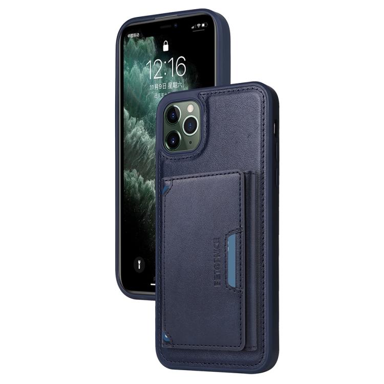 For iPhone 11 Pro Max BETOPNICE Horizontal Flip Detachable MagSafe Wallet Phone Case(Blue)