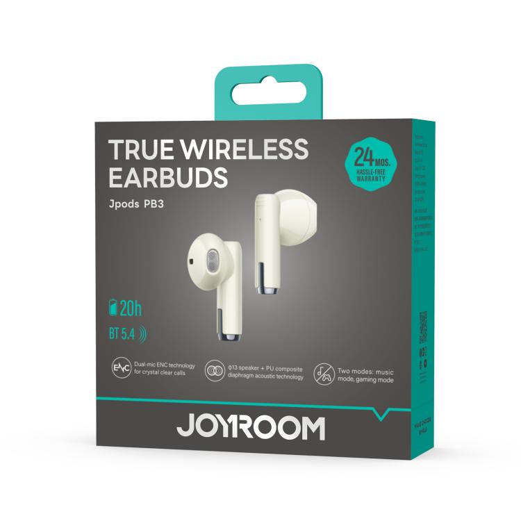 JOYROOM Jpods JR-PB3 True Wireless Earphones(Beige)