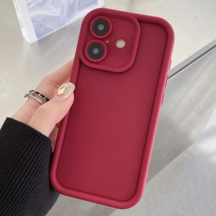 Shockproof Frame Frosted Precise Hole TPU Phone Case, For iPhone 16 Pro, For iPhone 16 Plus, For iPhone 16