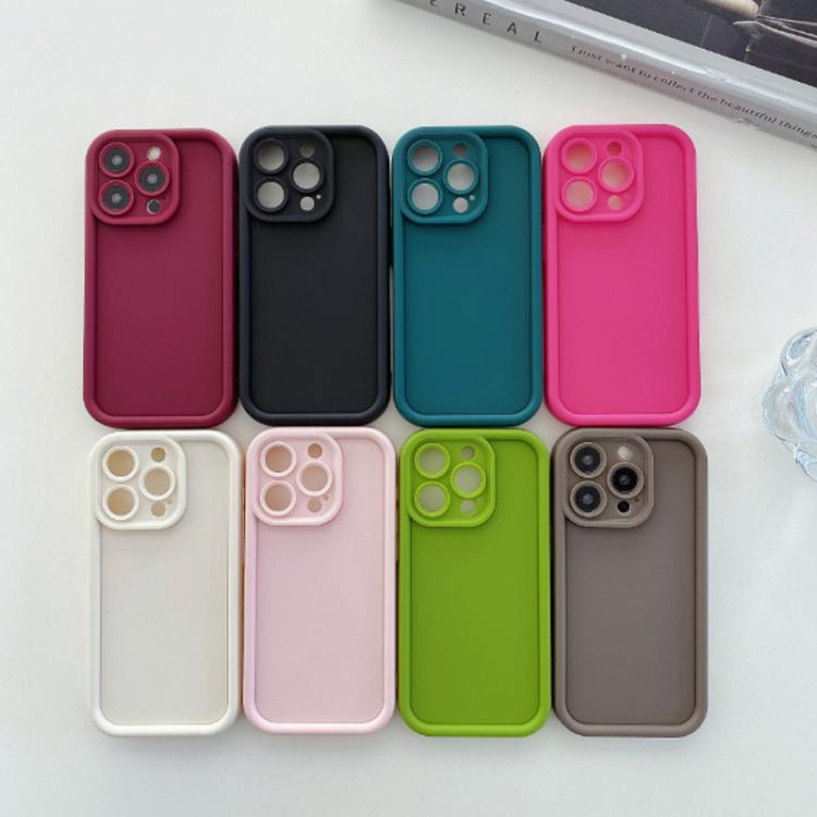 Shockproof Frame Frosted Precise Hole TPU Phone Case, For iPhone 15 Pro Max, For iPhone 15 Pro, For iPhone 15 Plus