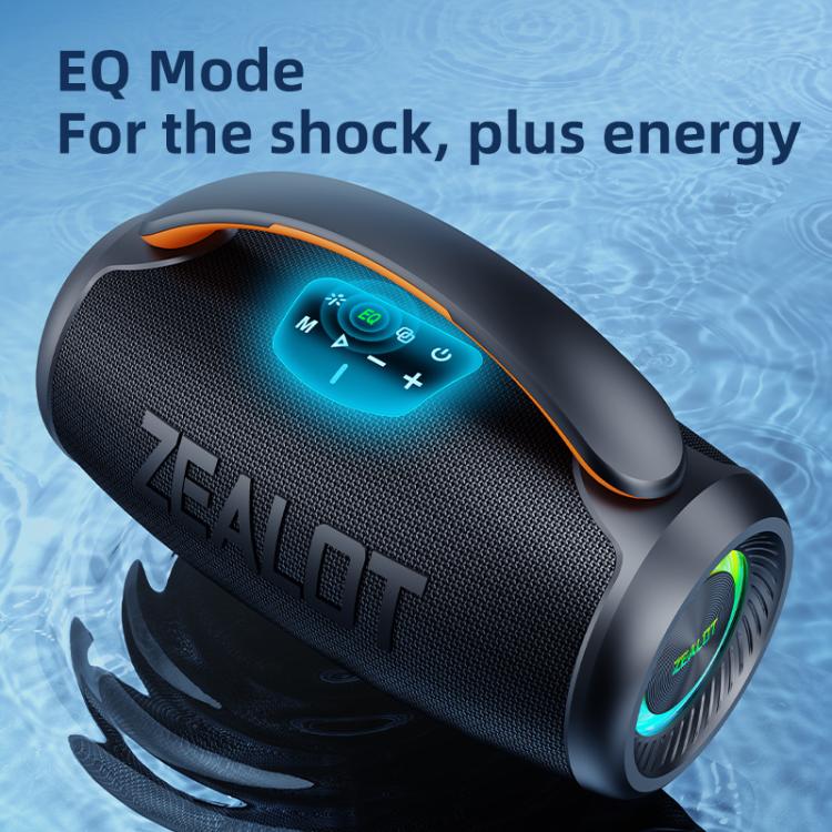 Zealot P11 50W Portable Outdoor RGB Bluetooth Speaker(Blue Cyan)