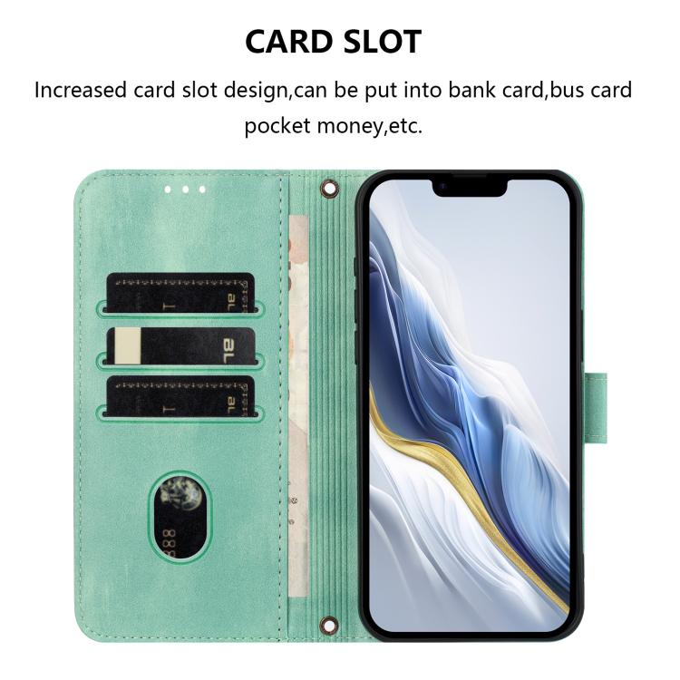 Line Splicing Buckle Retro Leather Phone Case, For iPhone 13 Pro Max, For iPhone 13 Pro, For iPhone 13 mini