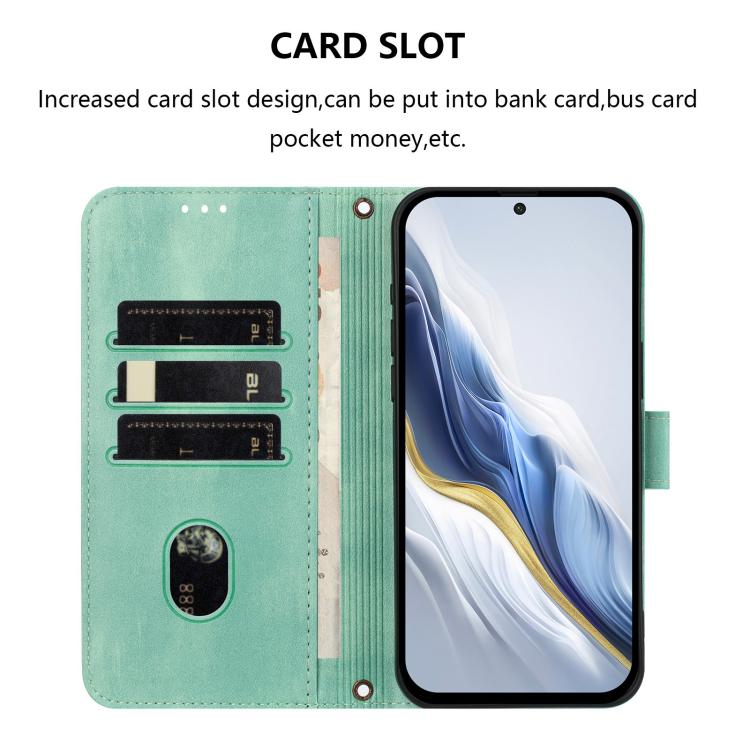 Line Splicing Buckle Retro Leather Phone Case, For iPhone 17, For iPhone Air, For iPhone 16 Pro Max