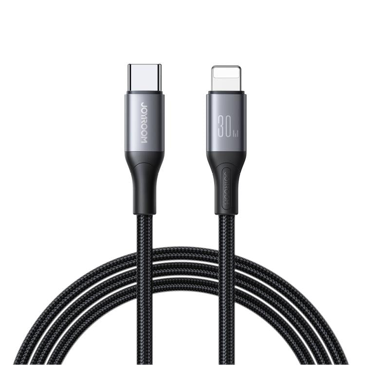JOYROOM S-A28 Flash Series 480Mbps Fast Charging Data Cable, Type-C to 8 Pin Cable, Length: 1m(Black)
