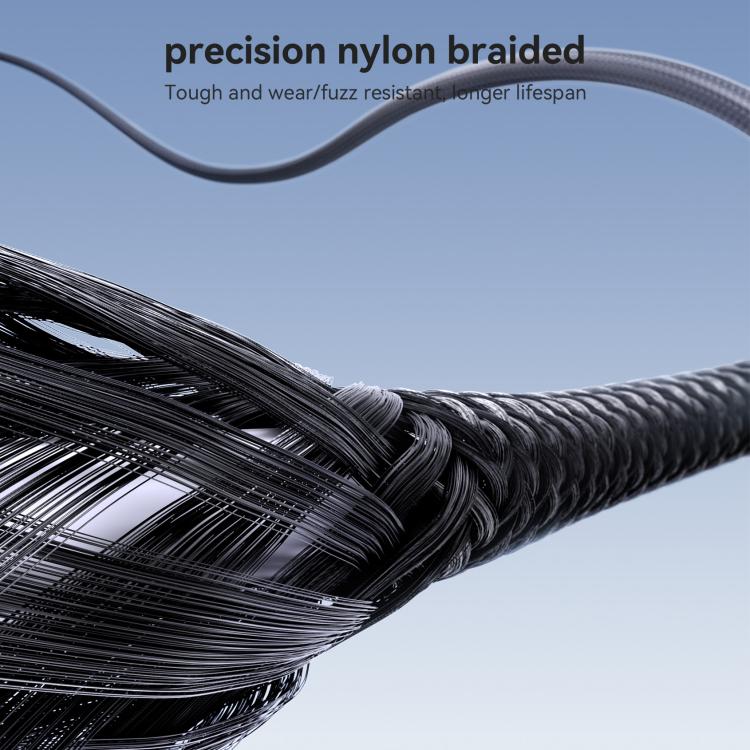 JOYROOM S-A28 Flash Series 60W 480Mbps Fast Charging Data Cable, Type-C to 8 Pin Cable, Length: 2m(Black)