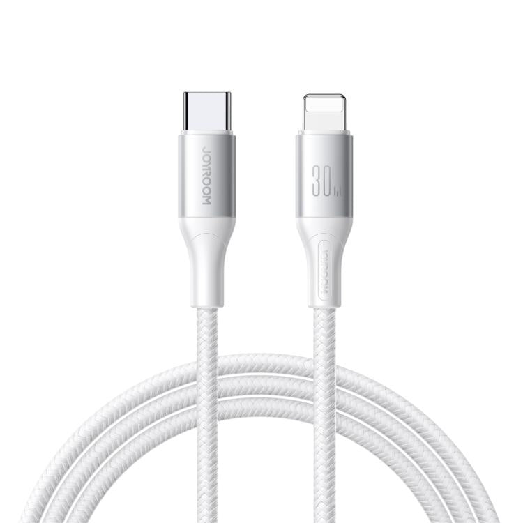 JOYROOM S-A28 Flash Series 60W 480Mbps Fast Charging Data Cable, Type-C to 8 Pin Cable, Length: 2m(White)