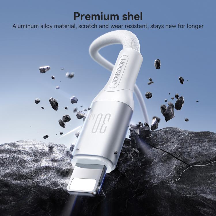 JOYROOM S-A28 Flash Series 60W 480Mbps Fast Charging Data Cable, Type-C to 8 Pin Cable, Length: 2m(White)