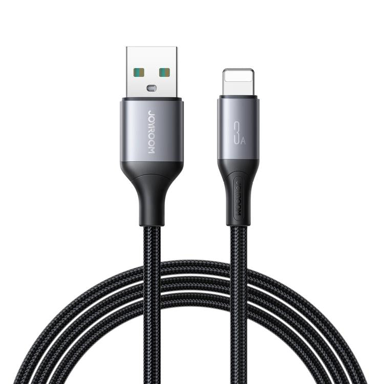 JOYROOM S-A28 Flash Series 60W 480Mbps Fast Charging Data Cable, USB to 8 Pin Cable, Length: 2m(Black)