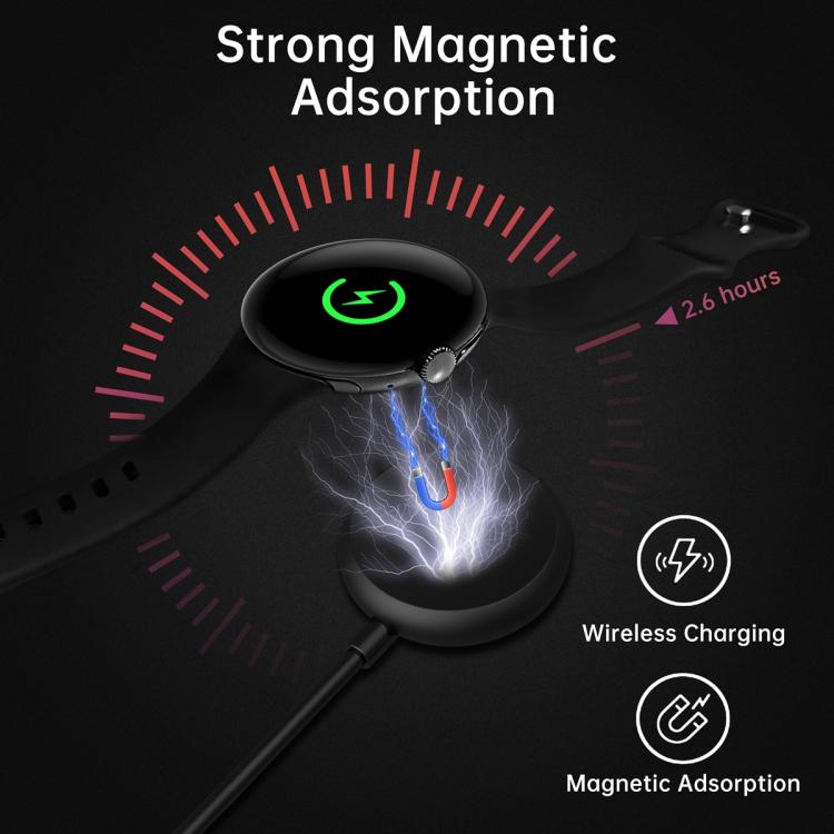 For Google Pixel Watch xDfind Smart Watch Magnetic Charging Cable, Length: 1m, USB Port