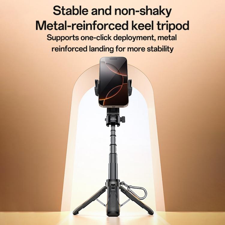 Yesido SF29 Foldable Tripod Bluetooth Selfie Stick(Black)