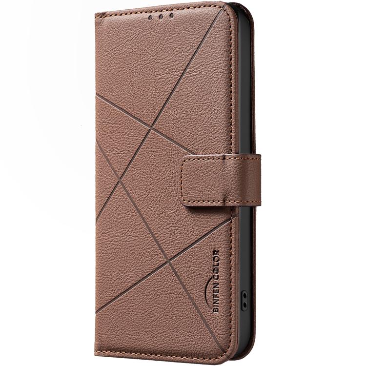 Geometric Pattern RFID Leather Phone Case, For iPhone 16e / 17e, For iPhone 17 Pro Max, For iPhone 17 Pro, For iPhone 17