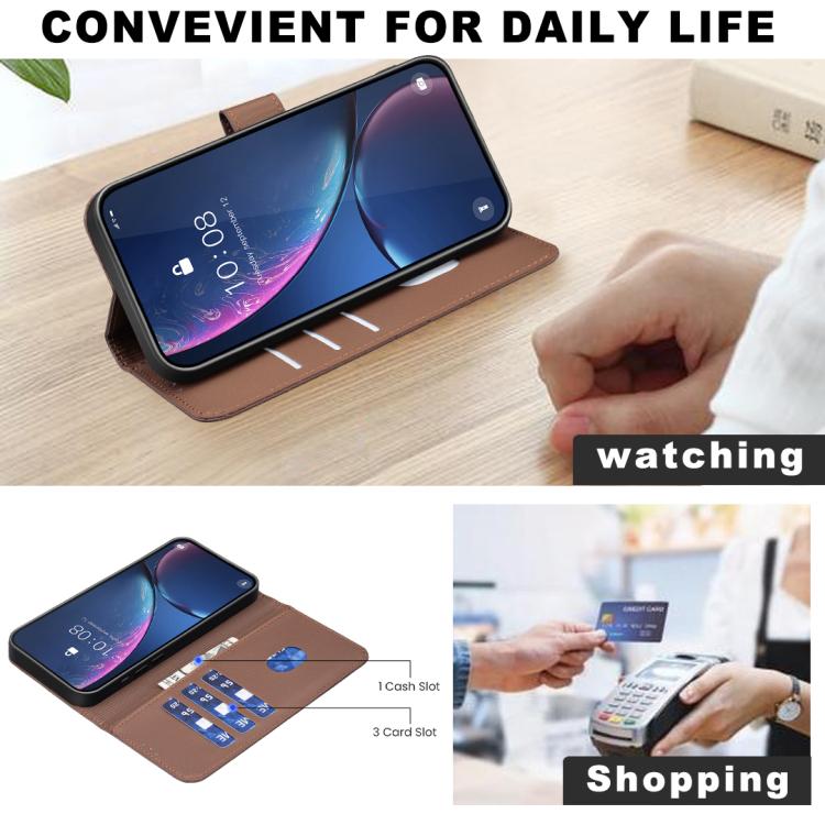 Geometric Pattern RFID Leather Phone Case, For iPhone 16e / 17e, For iPhone 17 Pro Max, For iPhone 17 Pro, For iPhone 17