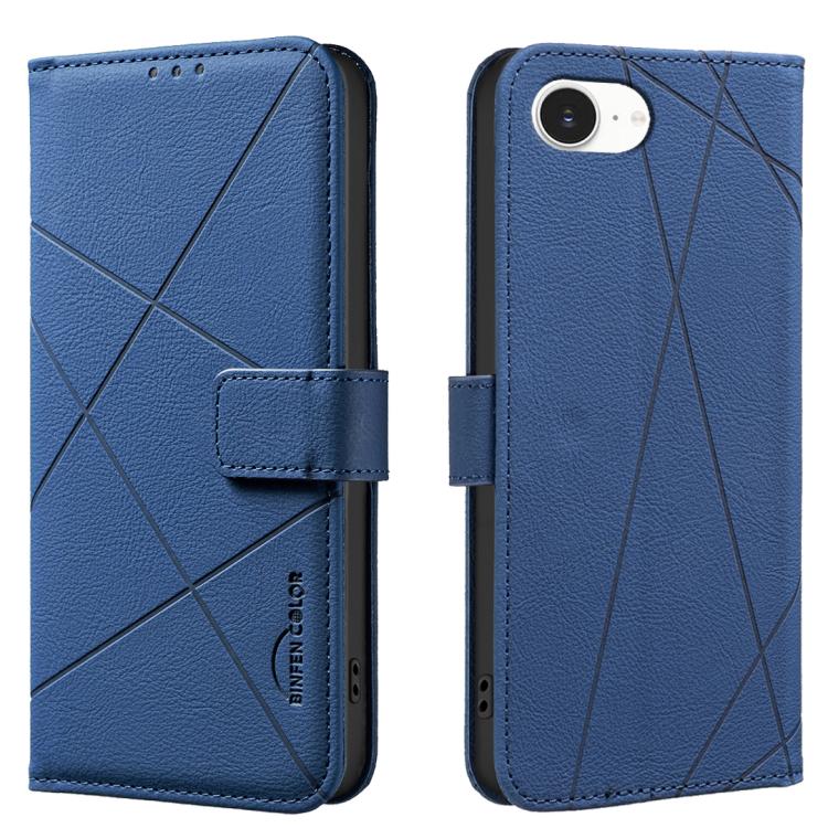 Geometric Pattern RFID Leather Phone Case, For iPhone 16e / 17e, For iPhone 17 Pro Max, For iPhone 17 Pro, For iPhone 17