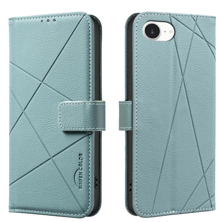 Geometric Pattern RFID Leather Phone Case, For iPhone 16e / 17e, For iPhone 17 Pro Max, For iPhone 17 Pro, For iPhone 17