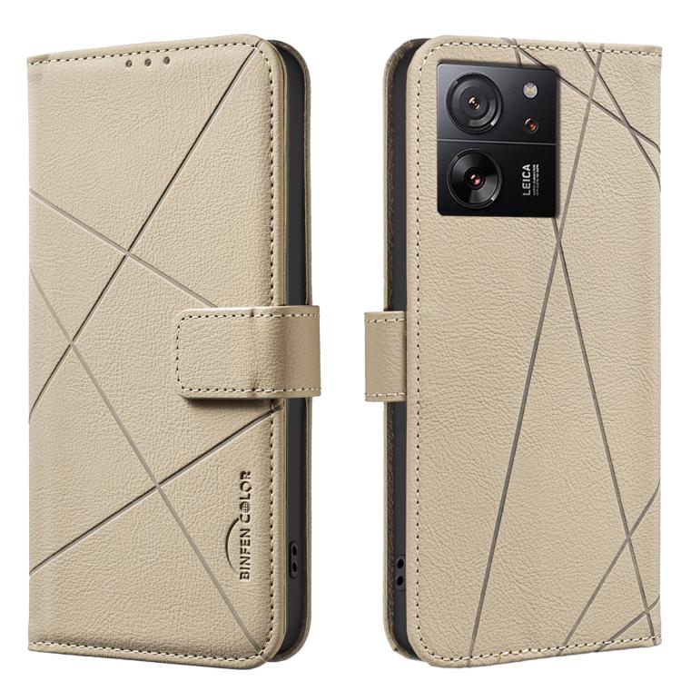 Geometric Pattern RFID Leather Phone Case, For Xiaomi Poco C55, For Xiaomi Poco X5 Pro, For Xiaomi Poco X5, For Xiaomi Poco M3 Pro