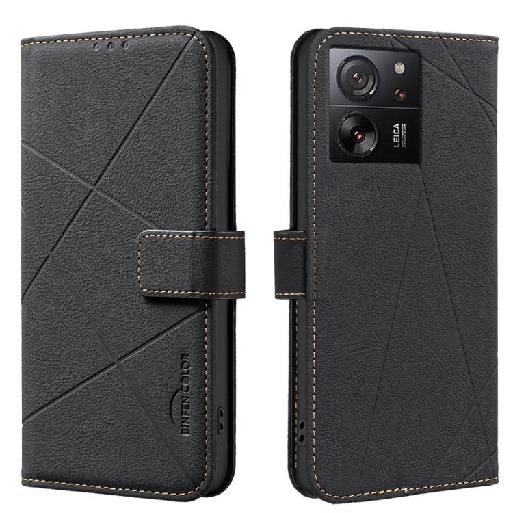 Geometric Pattern RFID Leather Phone Case, For Xiaomi Poco C55, For Xiaomi Poco X5 Pro, For Xiaomi Poco X5, For Xiaomi Poco M3 Pro