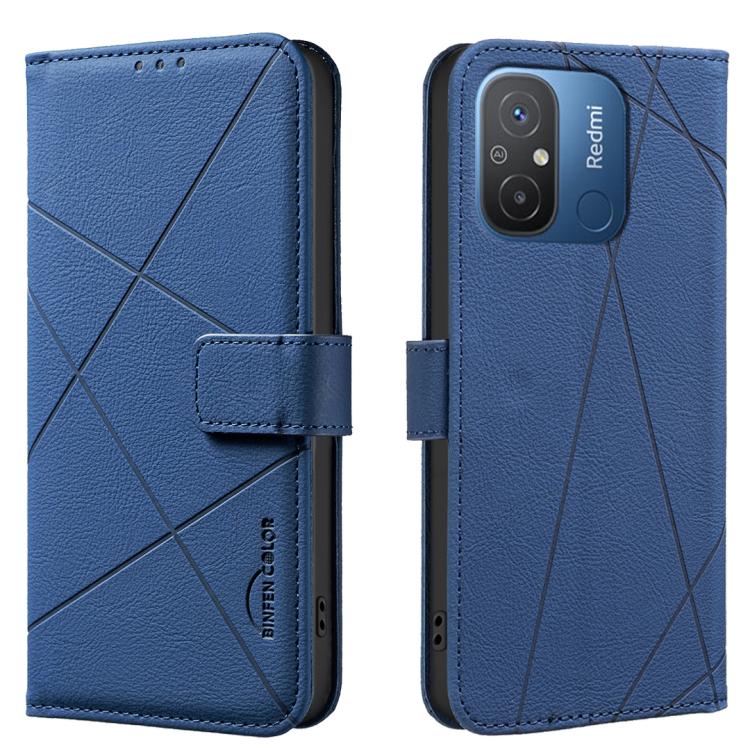 Geometric Pattern RFID Leather Phone Case, For Xiaomi Poco C55, For Xiaomi Poco X5 Pro, For Xiaomi Poco X5, For Xiaomi Poco M3 Pro