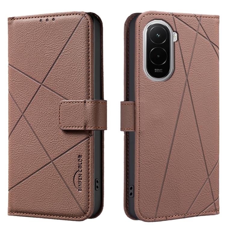 Geometric Pattern RFID Leather Phone Case, For Xiaomi 15T 5G, For Xiaomi Poco F7 5G Global, For Xiaomi Poco X7 Pro, For Xiaomi Poco C75