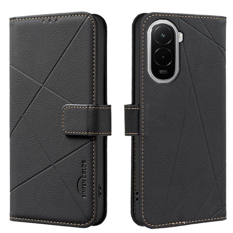Geometric Pattern RFID Leather Phone Case, For Xiaomi 15T 5G, For Xiaomi Poco F7 5G Global, For Xiaomi Poco X7 Pro, For Xiaomi Poco C75