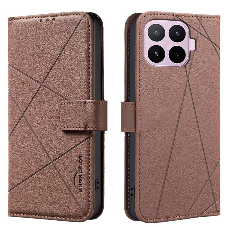 Geometric Pattern RFID Leather Phone Case, For Xiaomi 15T 5G, For Xiaomi Poco F7 5G Global, For Xiaomi Poco X7 Pro, For Xiaomi Poco C75