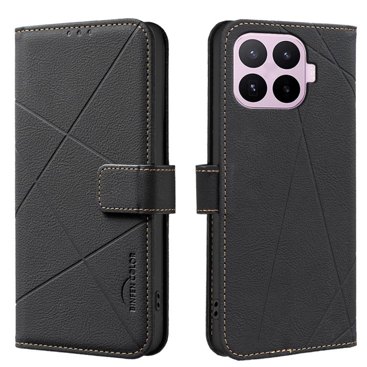 Geometric Pattern RFID Leather Phone Case, For Xiaomi 15T 5G, For Xiaomi Poco F7 5G Global, For Xiaomi Poco X7 Pro, For Xiaomi Poco C75