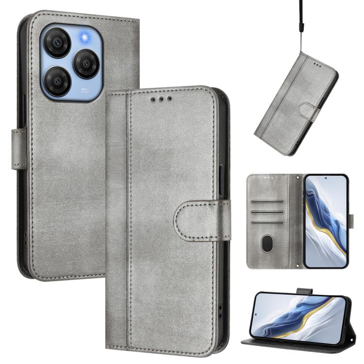 Line Splicing Buckle Retro Leather Phone Case, For Blackview Oscal Tiger 13, For Blackview Wave 8 / 8C / Oscal Flat 2, For Blackview Shark 9 5G