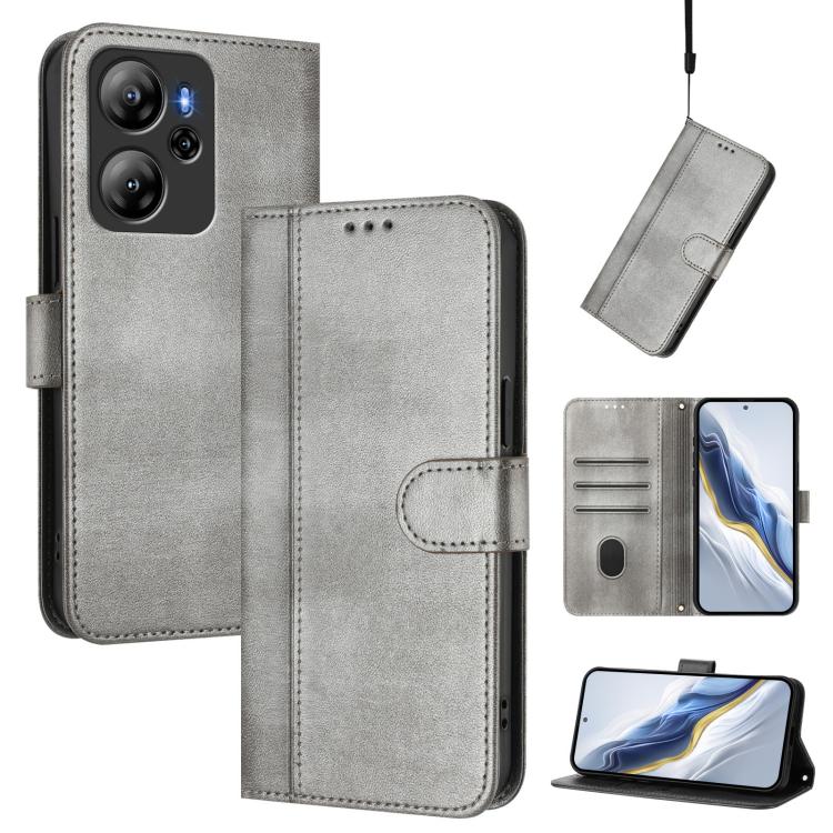 Line Splicing Buckle Retro Leather Phone Case, For Blackview Oscal Tiger 13, For Blackview Wave 8 / 8C / Oscal Flat 2, For Blackview Shark 9 5G