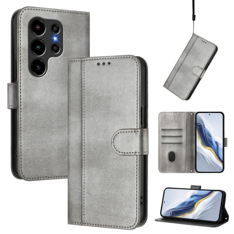 Line Splicing Buckle Retro Leather Phone Case, For Blackview Wave 7C, For Blackview Wave 10, For Blackview Shark 6