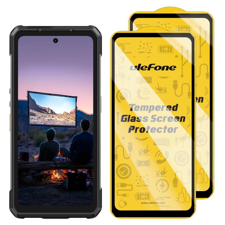 For Ulefone Armor 34 Pro Projector 2pcs / Pack Ulefone 9H HD Anti Fingerprint Tempered Glass Screen Protector