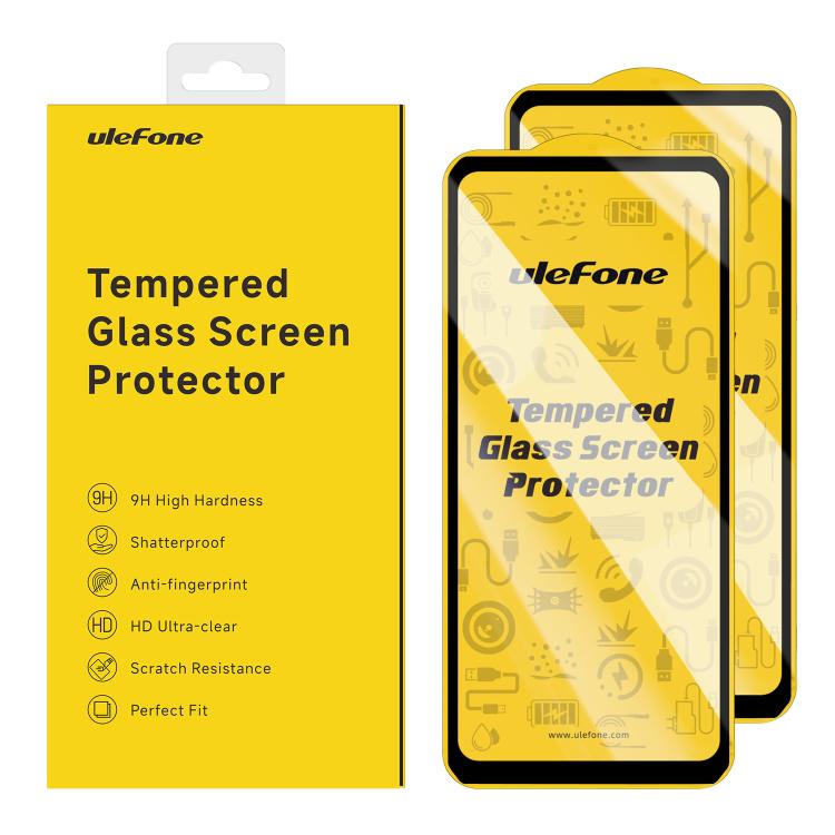 For Ulefone Armor 34 Pro Projector 2pcs / Pack Ulefone 9H HD Anti Fingerprint Tempered Glass Screen Protector