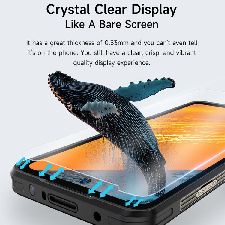 For Ulefone Armor 34 Pro Projector 2pcs / Pack Ulefone 9H HD Anti Fingerprint Tempered Glass Screen Protector