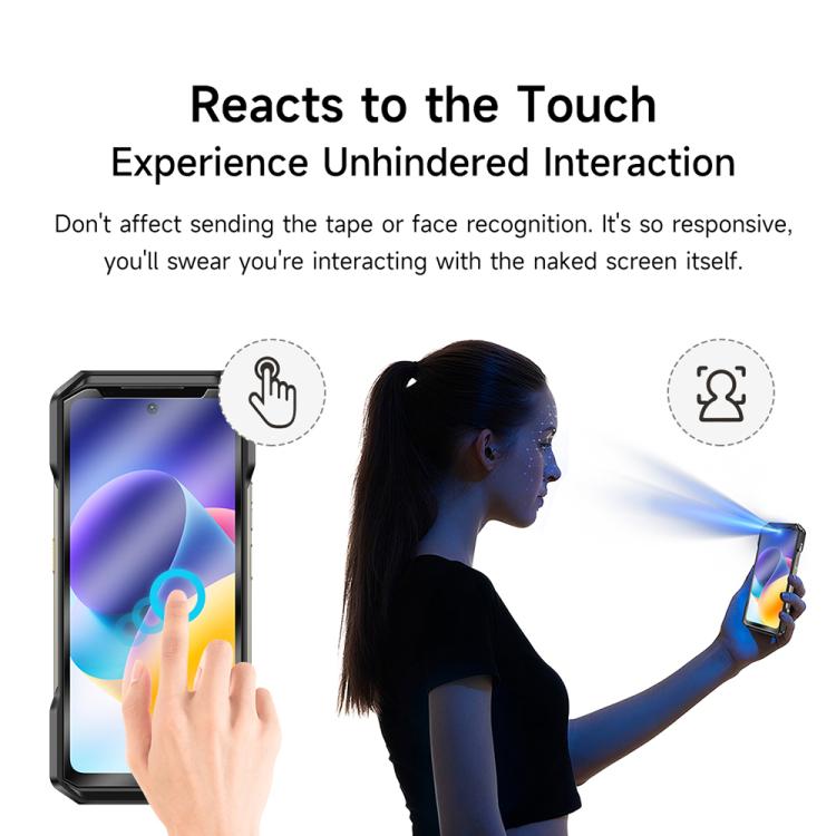 For Ulefone Armor 34 Pro Projector 2pcs / Pack Ulefone 9H HD Anti Fingerprint Tempered Glass Screen Protector