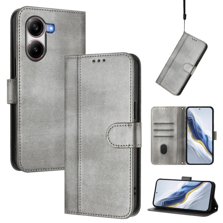 Line Splicing Buckle Retro Leather Phone Case, For Xiaomi Poco X7 Pro 5G, For Xiaomi Poco M7 Pro 5G / Redmi Note 14 5G, For Xiaomi 15 Pro
