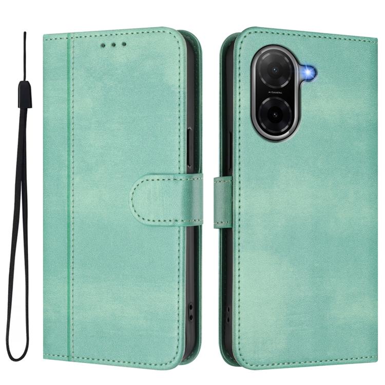 Line Splicing Buckle Retro Leather Phone Case, For Redmi A7 / A5 4G 171mm / Poco C71, For Xiaomi 17 Max 5G, For Redmi K90 Max 5G