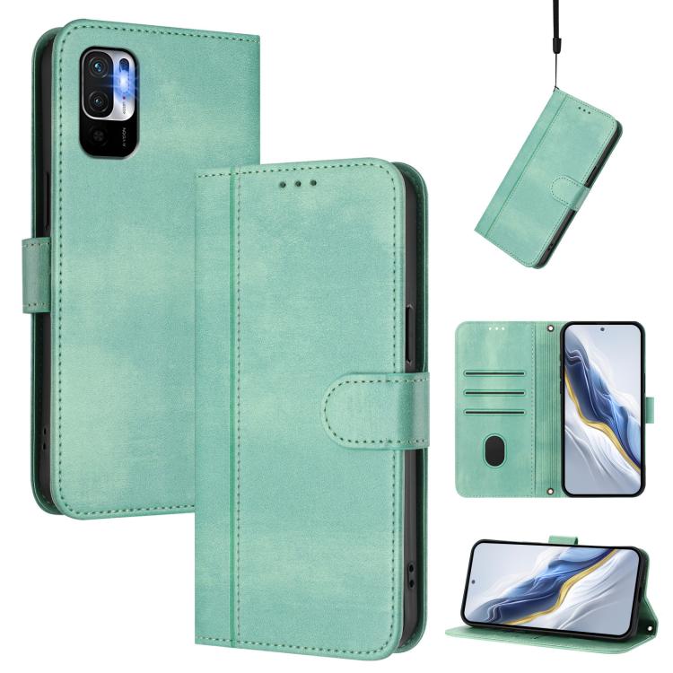 Line Splicing Buckle Retro Leather Phone Case, For Redmi Note 11 Pro+ 5G European, For Redmi Note 10 5G / Note 10T 5G, For Redmi Note 10 Pro 4G / Note 10 Pro Max