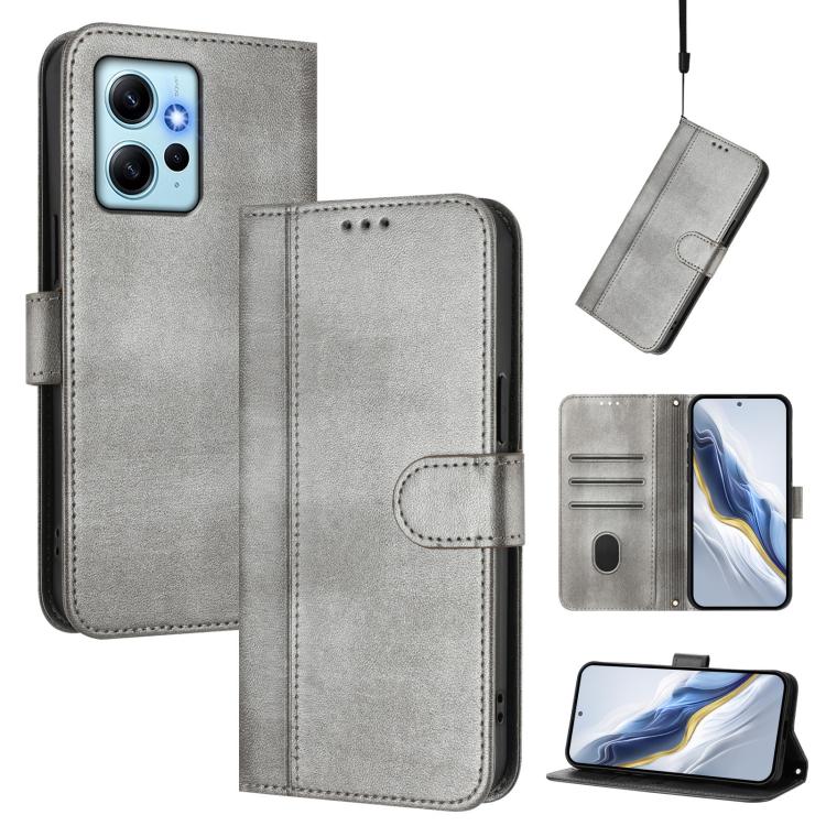 Line Splicing Buckle Retro Leather Phone Case, For Redmi Note 12 4G Global, For Redmi A1 4G / A2 4G, For Redmi Note 12 Pro+ 5G India