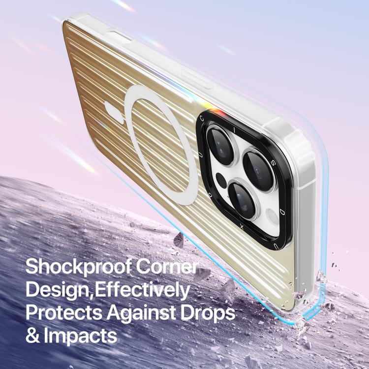 For iPhone 16 Pro DUX DUCIS ZEST Series Colorful Gradient MagSafe Magnetic Phone Case(Gradient Desert Gold)