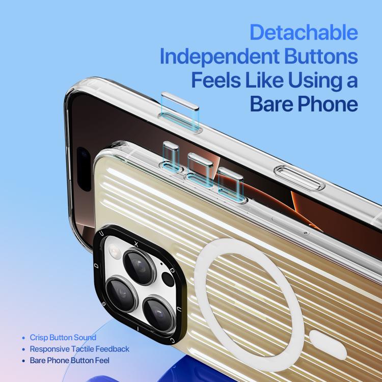 For iPhone 16 Pro DUX DUCIS ZEST Series Colorful Gradient MagSafe Magnetic Phone Case(Gradient Desert Gold)