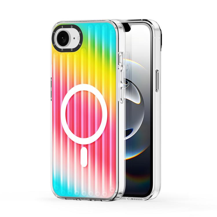 For iPhone 16e DUX DUCIS ZEST Series Colorful Gradient MagSafe Magnetic Phone Case(Gradient Rainbow)