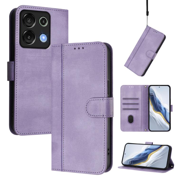 Line Splicing Buckle Retro Leather Phone Case, For UMIDIGI Note 100, For UMIDIGI G9 5G / Note 9 5G, For UMIDIGI Note 90